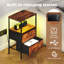 40cm W Metal Bedside Table