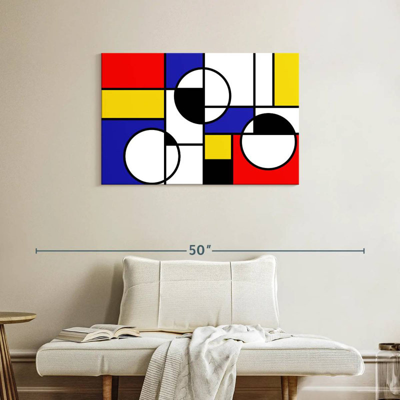 Formes inspirées par Avery Piet Mondrian, H 24 po x l 36 po