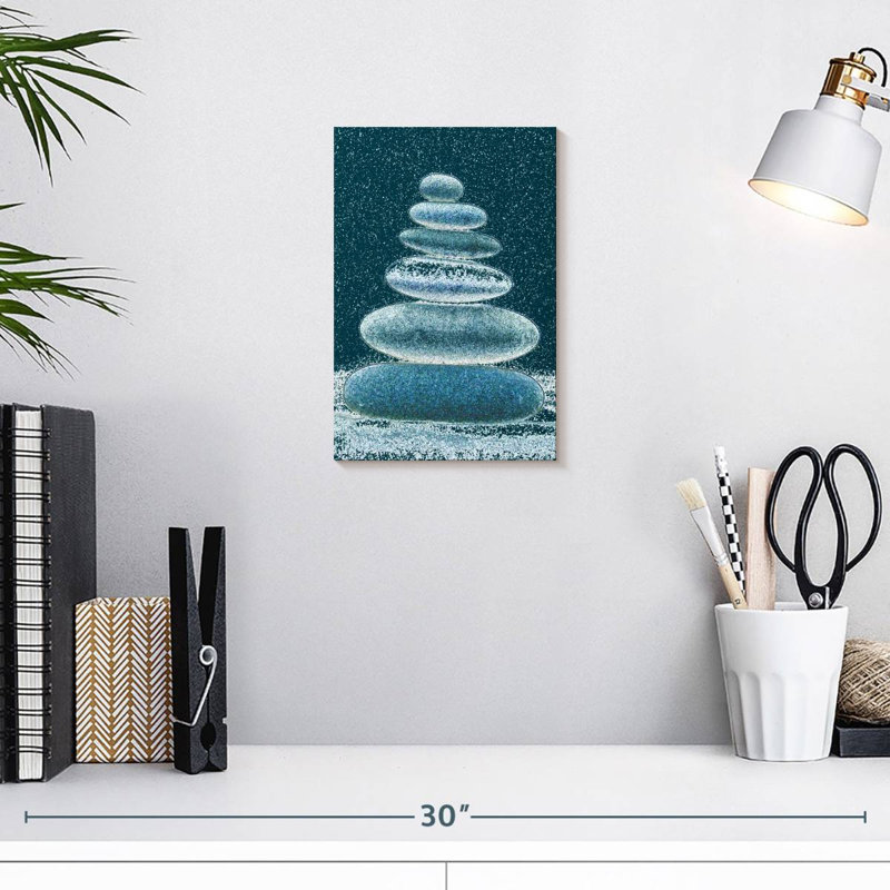 Alvord Winter Stone Stack, 12" H x 8" W