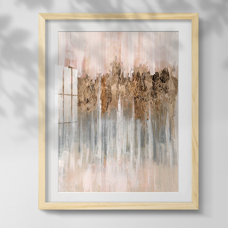 «Floating By I», reproduction encadrée, Blanc, Papier encadré naturel