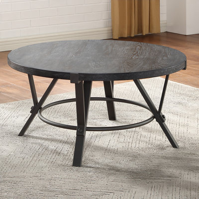 Portland Coffee Table with Iron Base