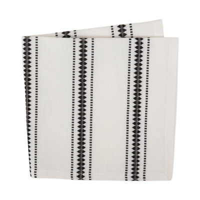 Ophir Cotton Striped Square Napkin