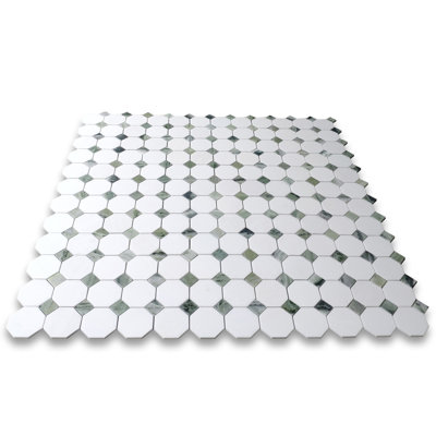 Thassos White Marble 12 in. x 12 in. Marble Tile