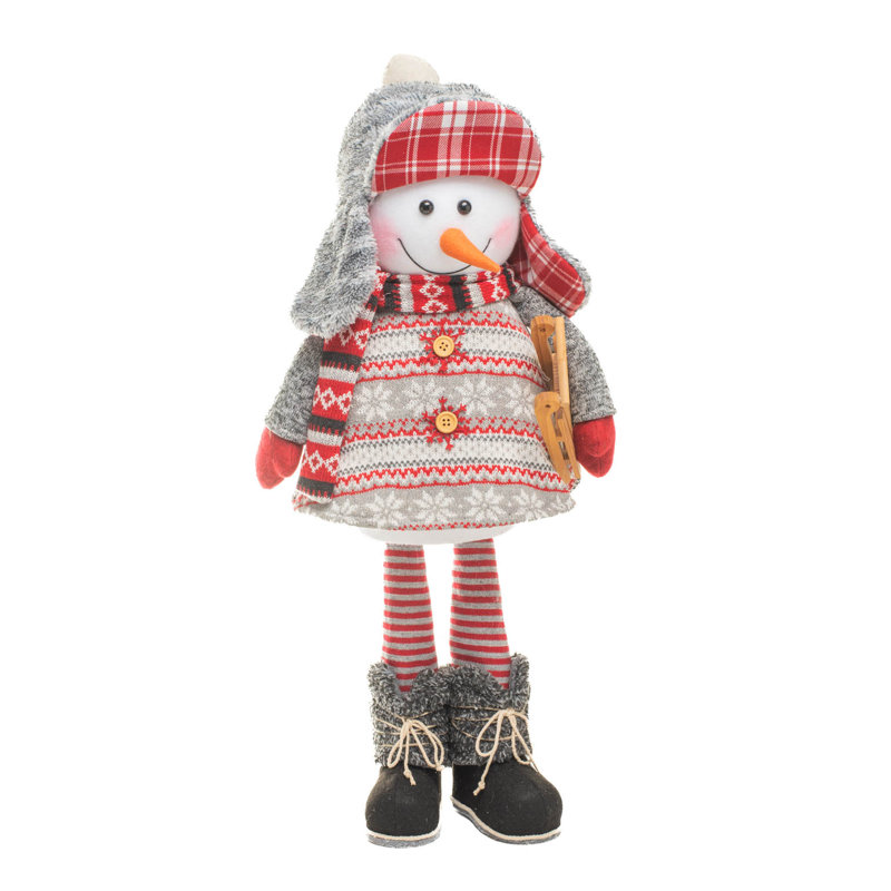 Bonhomme de neige gris chaud