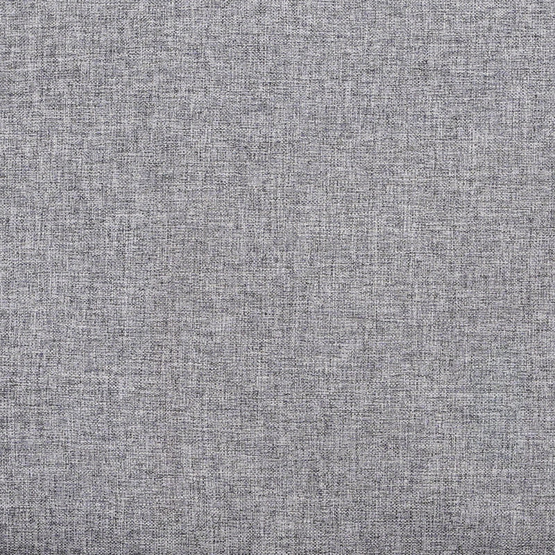 Chaise longue d'extérieur en osier, Coussin gris / cadre gris foncé