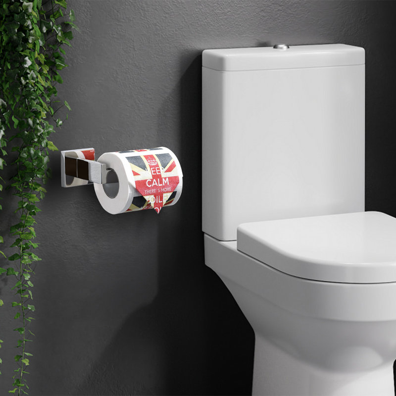 Wall Mounted Toilet Paper Holder, Polished Chrome