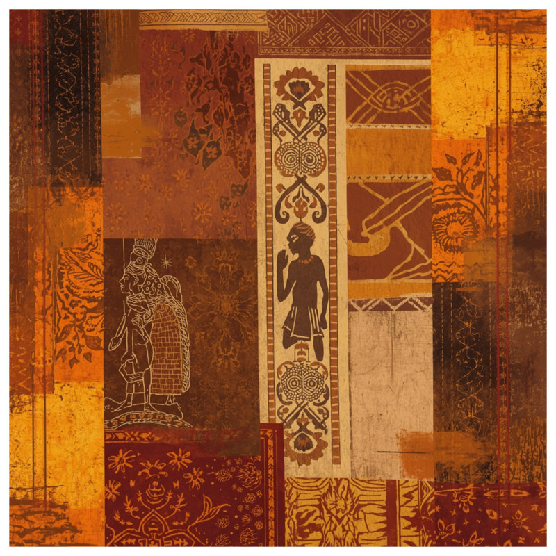 Ethnic Patchwork Art Comforter, King
