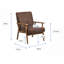 Fauteuil moderne de 25,38 po de largeur-868727101-868727090