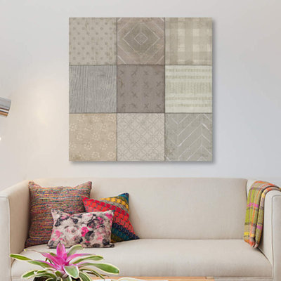 « country collage i », impression sur toile
