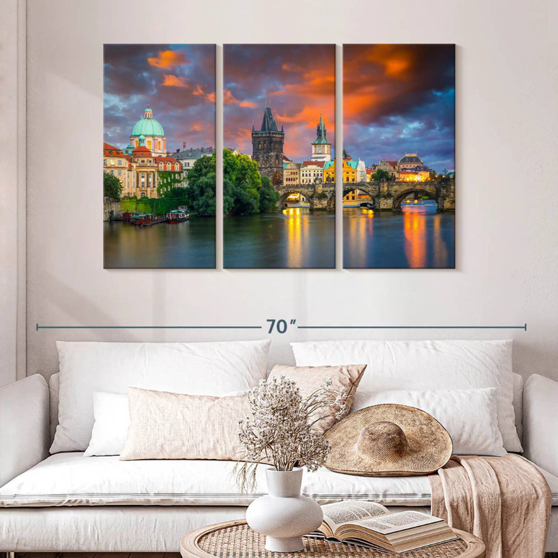 Pont Charles Lilie Vltava, H 32 po x l 50 po
