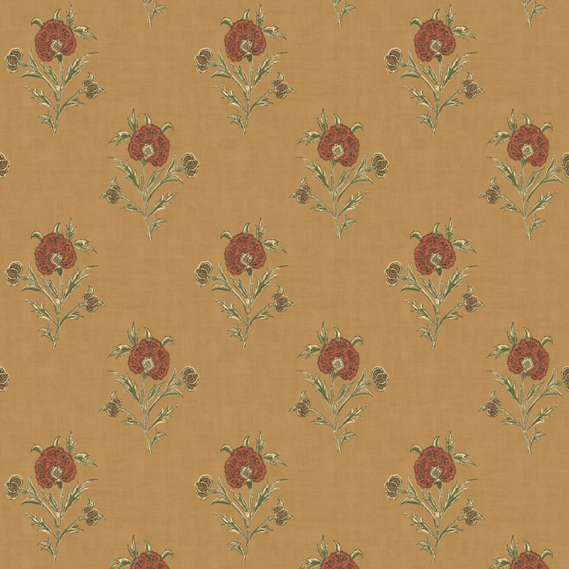 Print Club Somerton 32.81' L x 27.56" W Wallpaper Roll, Ochre