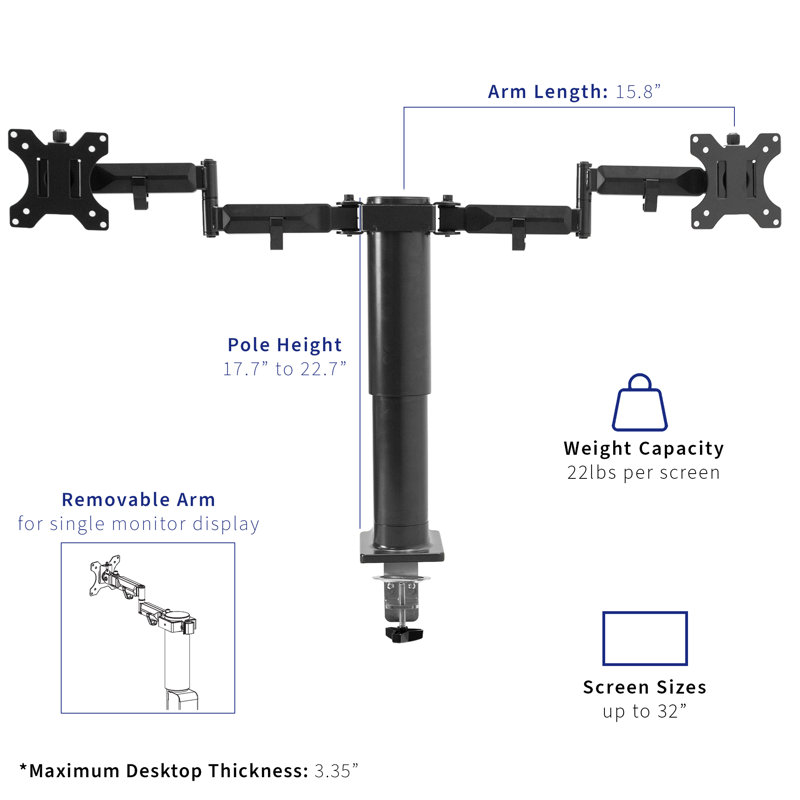 Vivo Multi-Screen Desktop Mount