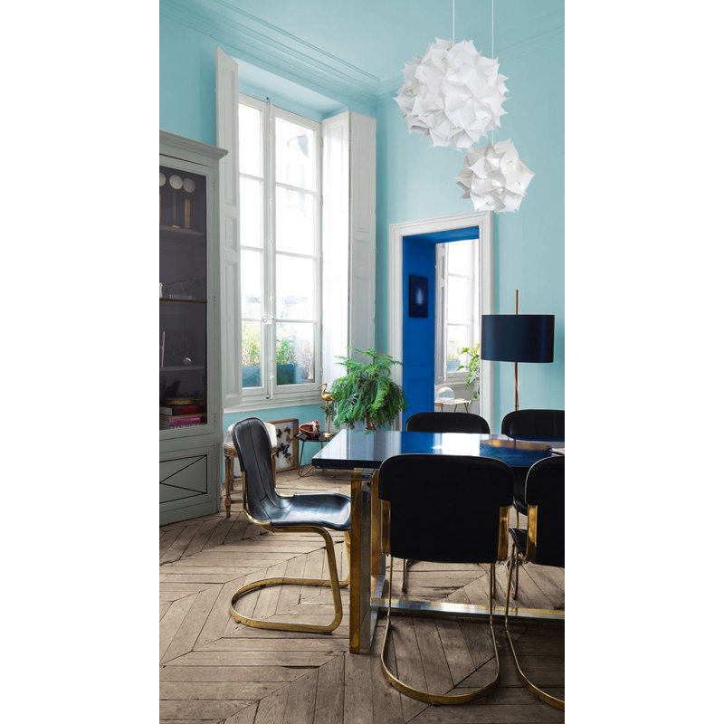 Akari Lanterns Medium Spades Hanging Pendant Light - Cool white glow, 16" H x 16" W