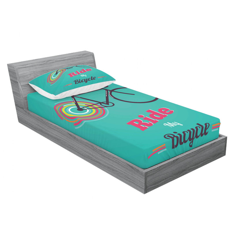 Microfiber Sheet Set, Twin Sheet Set with Fitted Sheet