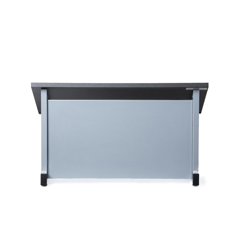 Lutrin de table audiovisuel direct, argent, Argent / noir