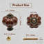 Vintage Ceramic Pumpkin Cabinet Knobs And Drawer Pulls With Mounting Hardware, With Bronze Base For Furniture And Doors-125138554-125138555