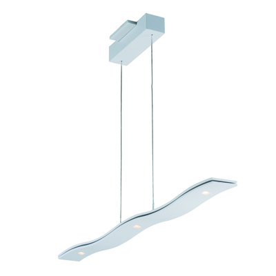 Luminaire suspendu linéaire pour îlot de cuisine 5 lumières del Calcote