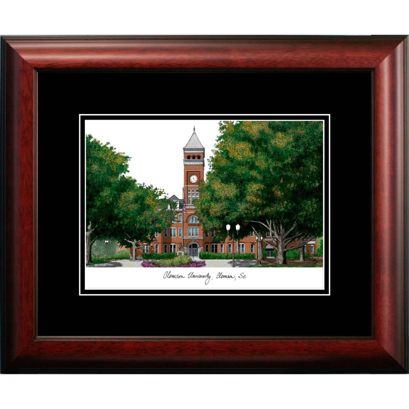 Cadre photo en lithographie ncaa clemson tigers academic