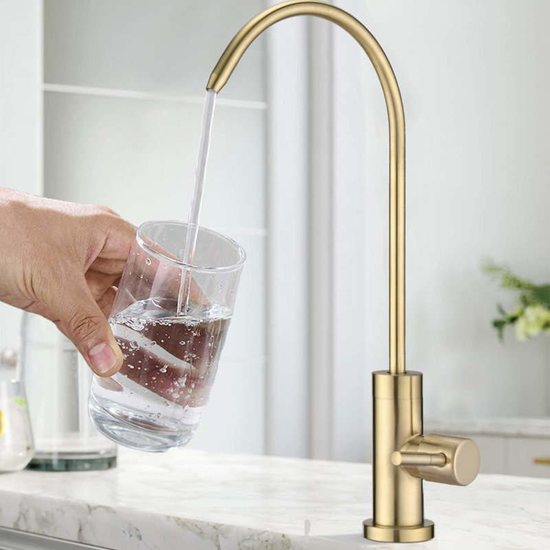 ESHOO Kitchen Faucet, Brushed Gold