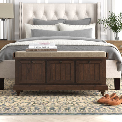 Oakham Linen Upholstered Storage Bench
