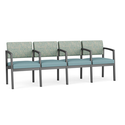Lenox Steel Waiting Reception 4 Seat Tandem Seating Metal Frame