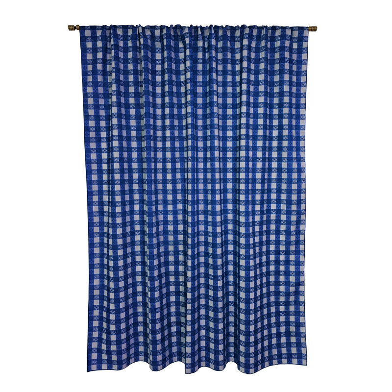 Rideau de fenêtre Popeline, L 58 po x L 84 po, Bleu royal