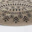 Argenis RoundBoho Jute-Look Beige Black Area Rug-689948763