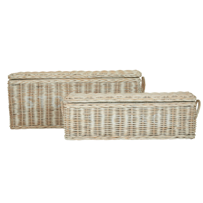 August Grove Christa Solid Wood Decorative Basket