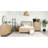 Arleaner Round Dresser Mirror with Shelves