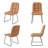 Modern Kitchen Dining Set, Extendable Dining Table with Upholstered Dining Chairs-119358124-119358126