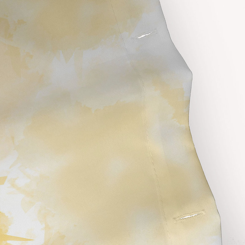 Rideau de douche simple, Jaune