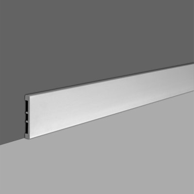 Plastic 4'' W x 96'' L Wall Base in Primed White