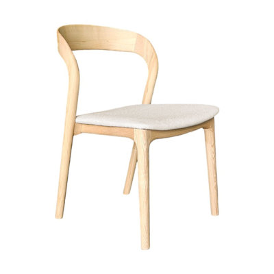 Rena Ash Wood Upholstered Dining Chair