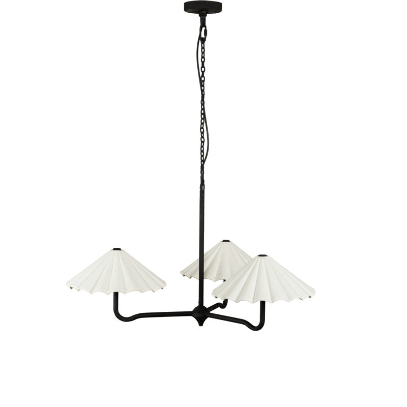 Fiorella 3 - Light Chandelier, Cream Canvas