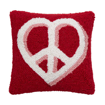 Coussin en laine Heart