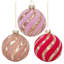 Glitter Swirl Ornament, 3 Inches