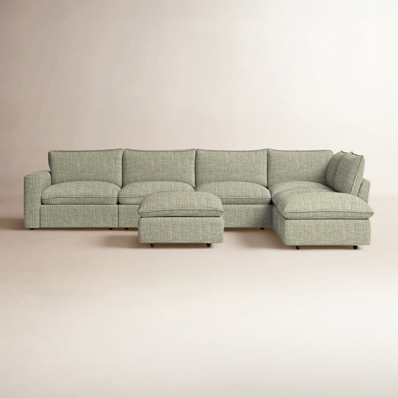 Whisper Modular Sectional, Drusky Beige Performance