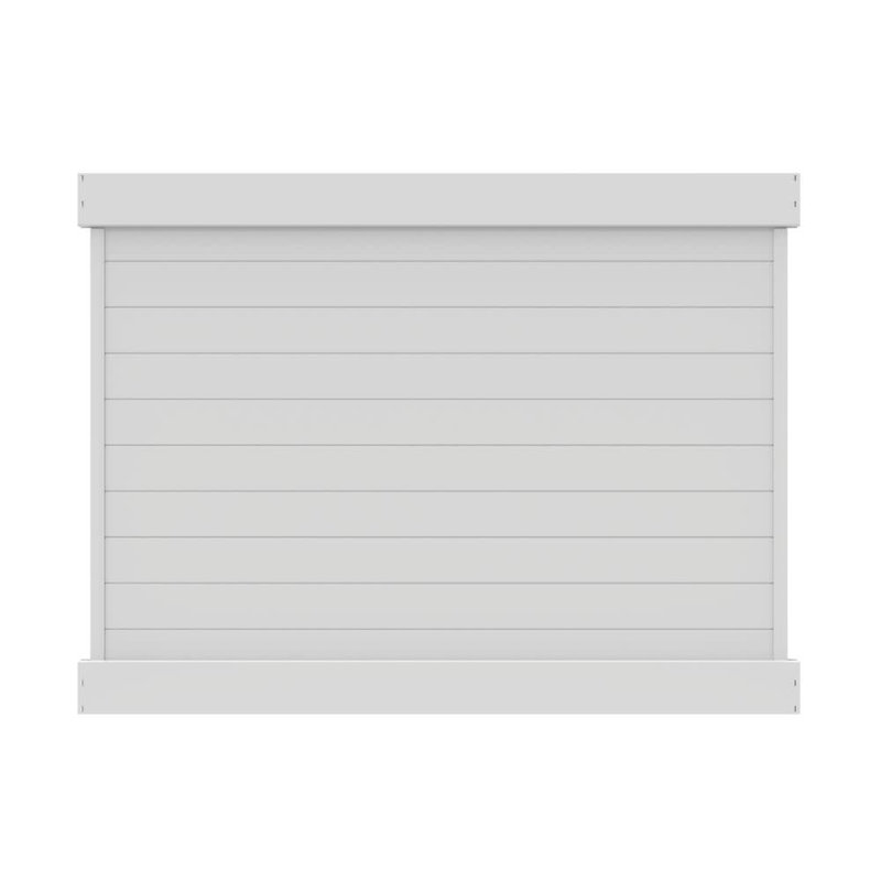 Ensemble de panneau d'intimité en vinyle pour clôture horizontale, H 70,5 po x l 90,75 po x P 5 po