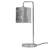 Toccoa 46Cm Polished Chrome Arched Table Lamp Set