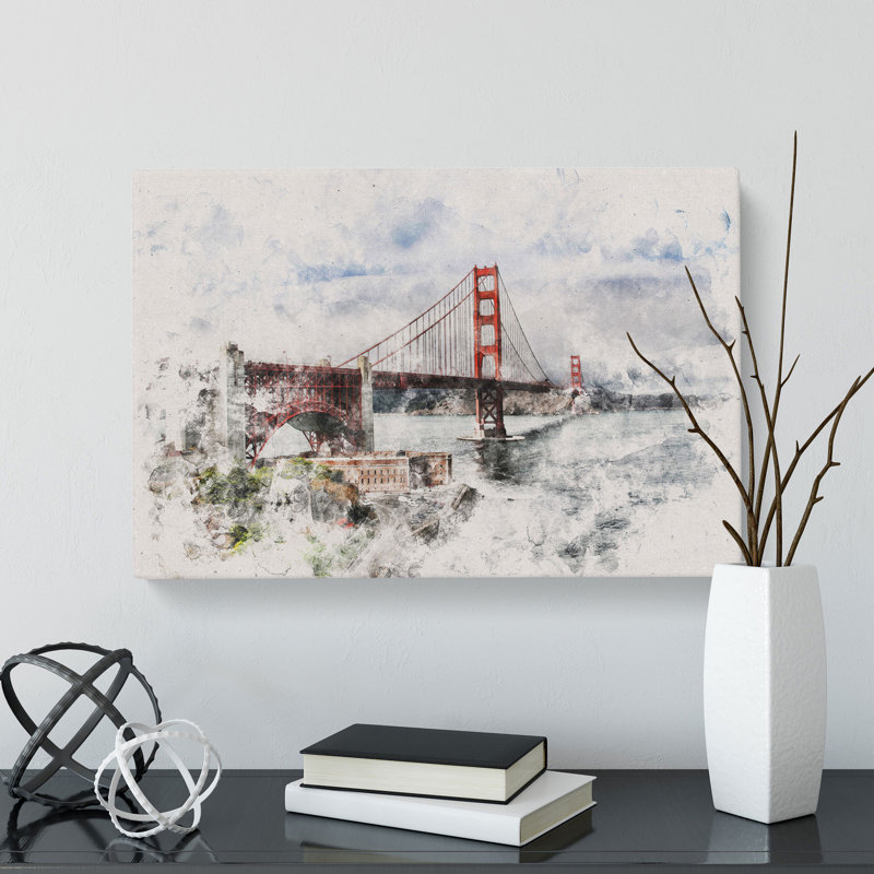 Golden Gate Bridge Vol.5 - Wrapped Canvas, 35cm H x 50cm W x 3cm D