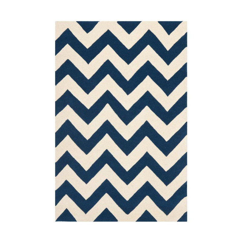Chatham Hand Tufted Wool Chevron Rug, Rectangle 5' x 8'