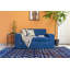 Tapis bleu marine / rouge / ivoire Blando-1809688047