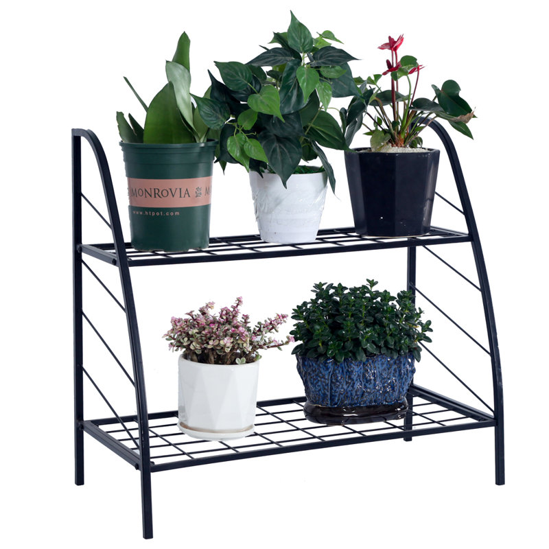 Support pour plante d'intérieur et d'extérieur à 2 niveaux Marnie