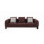 Luxueux canapé en tweed avec coussins moelleux pour un confort ultime