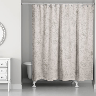 Dannesha Floral Shower Curtain