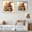 Hiver chambre de bébé ours en peluche III - art mural ours en peluche-501335461-501335462