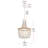 Hudson 16 inch Beaded Pendant -124351234