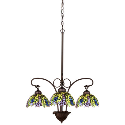 Tiffany 3 - Light Chandelier