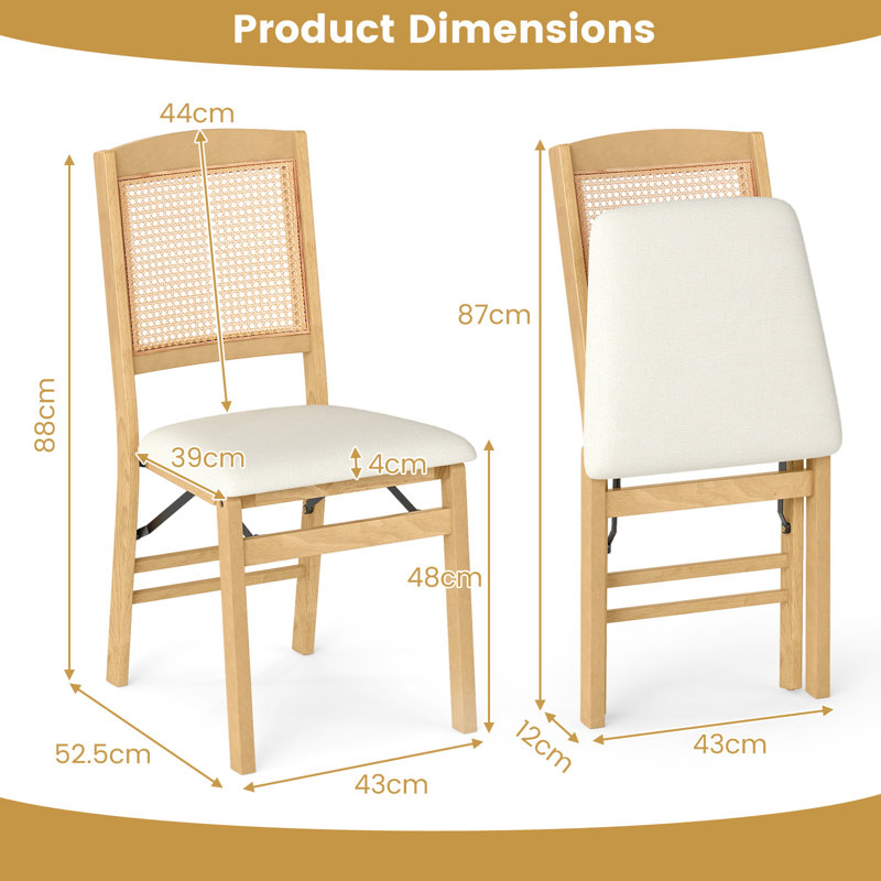 Linen Upholstered Dining Chair, Brown, Brown
