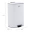 SLIMLINE PEDAL BIN 30L MATT WHITE